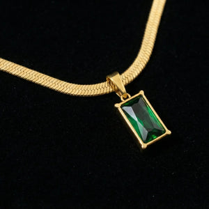 Collier Émeraude Élégance 18K - Celesti