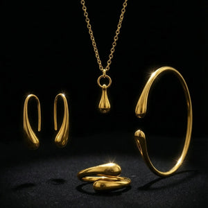 Celesti Goutte d'Or–Ensemble Bijoux Plaqué Or 18 Carats - Celesti