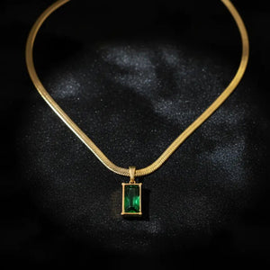 Collier Émeraude Élégance 18K - Celesti